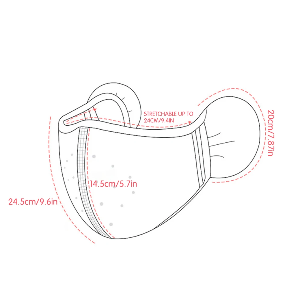 Winter Warm Face Cover Windproof Breathable Thickened Polar Fleece Ear Protection Cycling Mask Thermal Anti-Cold Ski Mask