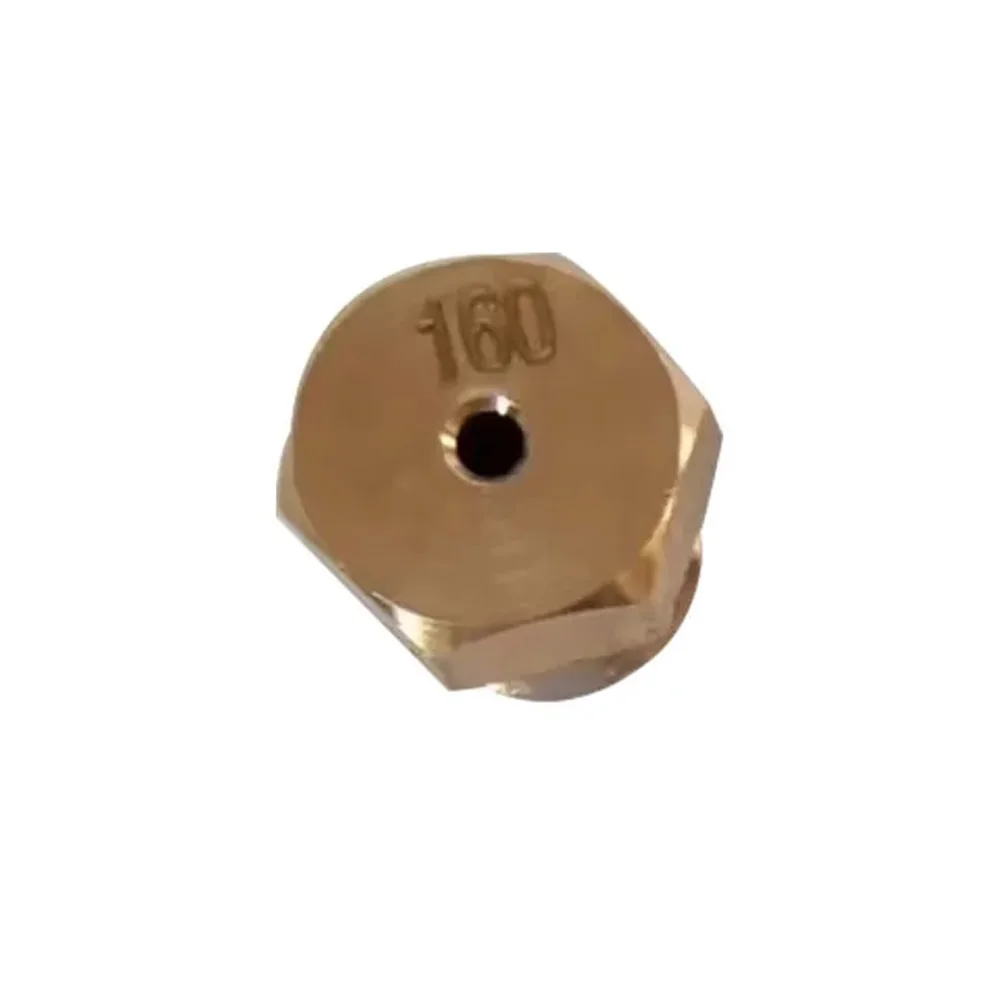 S9xM8x0.75 Brass Orifice Fittings 8mm Thread Gas Valve Cooktop Component Nozzle 1.6mm Hole Water Heater Stove Accessories 10PCS