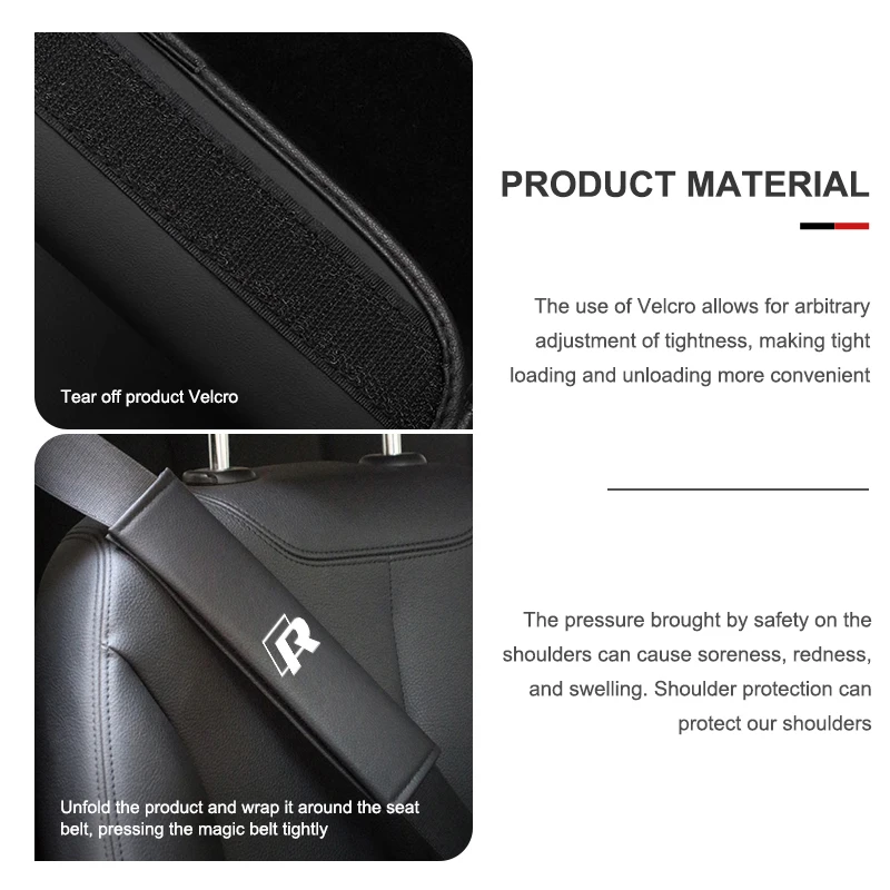 폭스바겐 VW mk6 CC B5 B6 B7 골프 4 5 6 7 시로코 사기타르용 카본 파이버 벨트 숄더 패딩 커버 액세서리