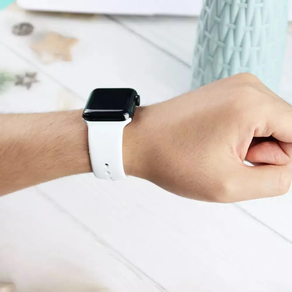 Silicone Strap For Apple Watch band 45mm 41mm 44mm 40mm 38mm 42mm Watchband Bracelet Correa For Iwatch Series 6 Se 5 4 3 7