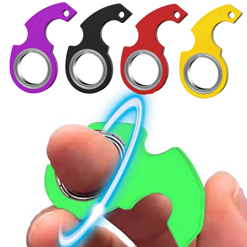 SpinnerStressToyMetalidgetToysKidFingertipSpinningKeyring