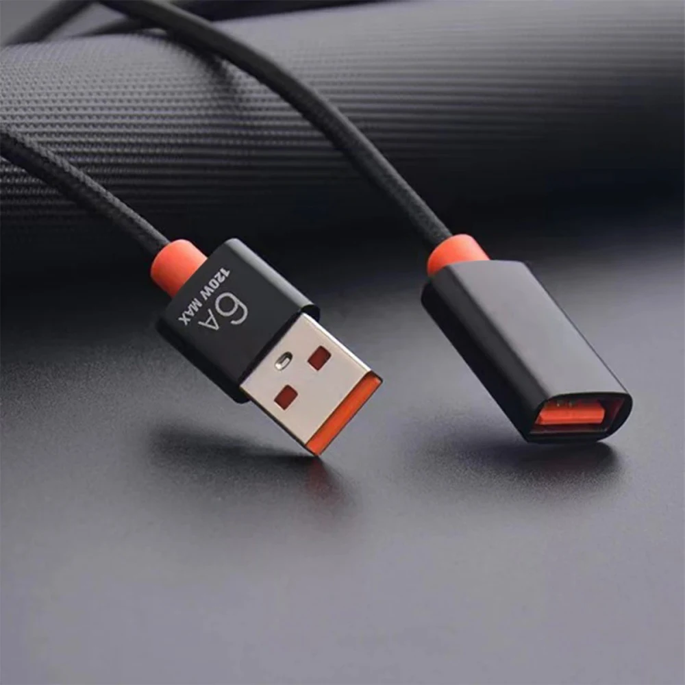 USB 3.0 2.0 연장 USB 케이블 남성-여성 6A 고속 충전 데이터 전송 PC 노트북 TV Xbox One 시리즈 X SSD HDD용