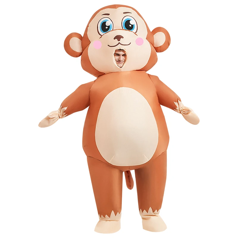 Adult-Monkey-Inflatable-Costume-Funny-Cute-Animal-Inflatable-Suit-for ...