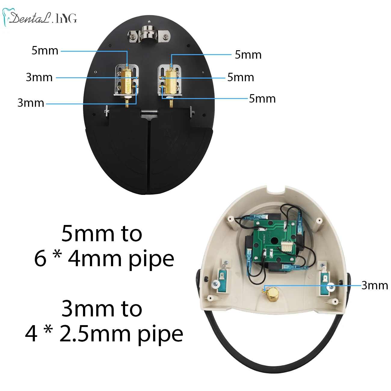 Manipolo Per Perio Scaler Ad Aria Ultrasuoni Dentale Igienista 4 Fori 3 Punte - Foto 6