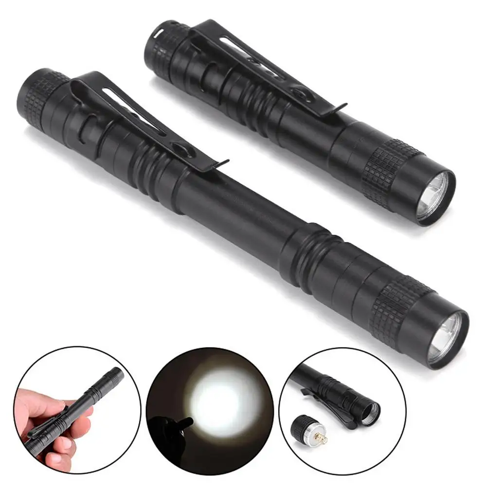 

Aluminum Alloy Small Flashlight Pen Holder Flashlight COB Multipurpose Maintenance Handheld Light Work Portable Work Light S3F3