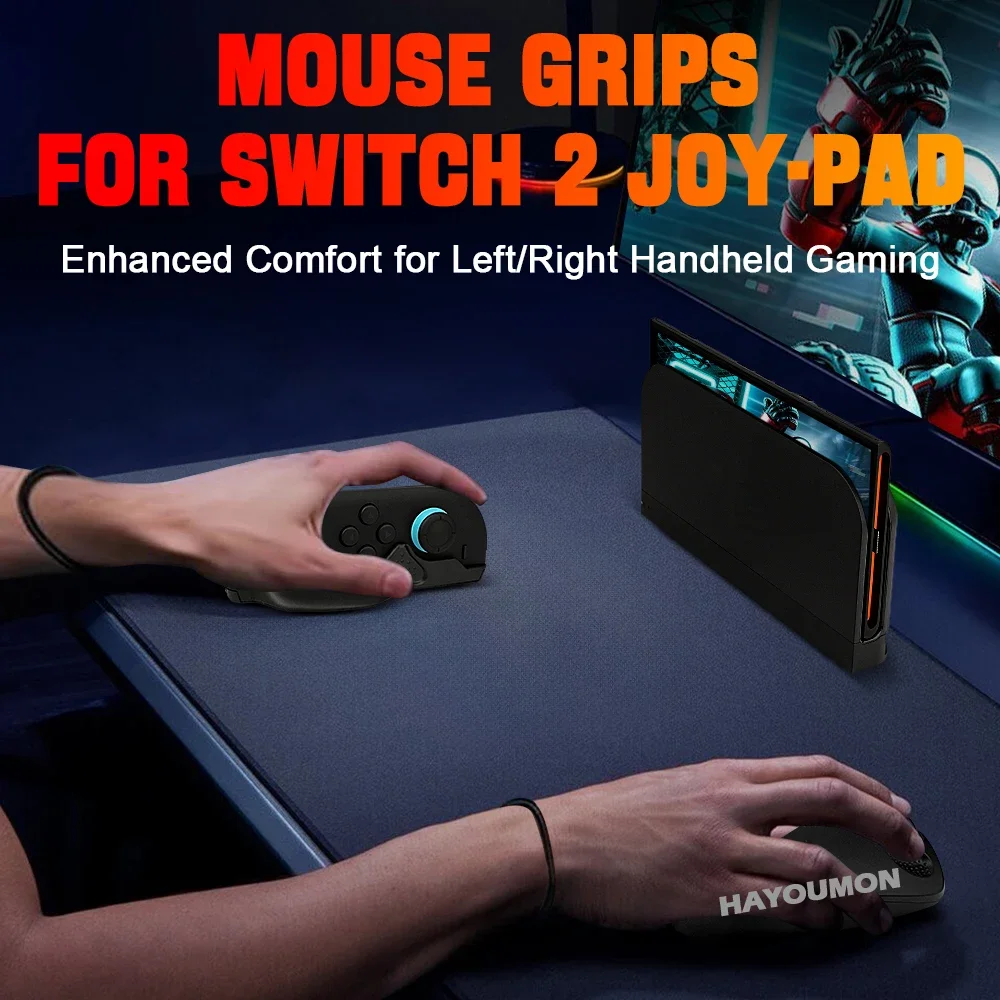 Ergonomic Gaming Mouse Grip for Enhanced Control & Portability - Set of 2