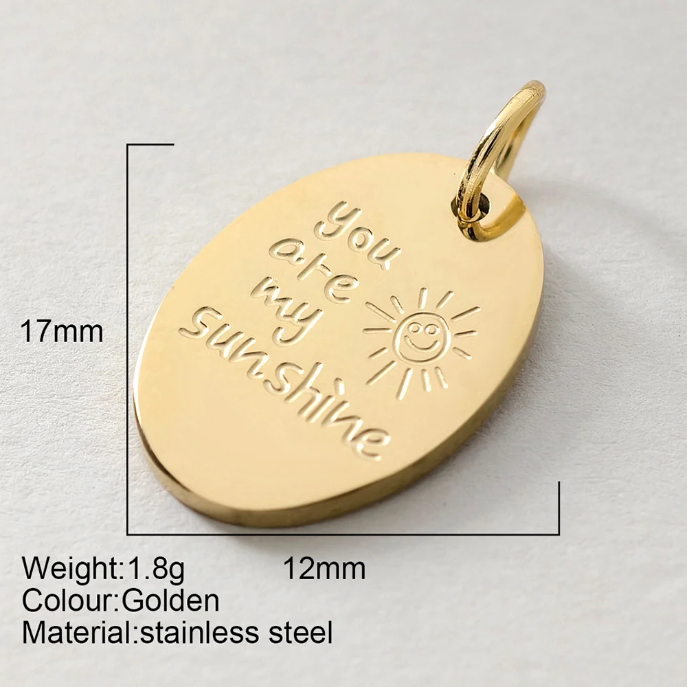 Minimalistischer herzförmiger, lasergravierter Anhänger aus Edelstahl, goldfarben, Anhänger, DIY-Halskette, Schlüsselanhänger, Thanksgiving-Schmuck, Geschenk – Detail 6