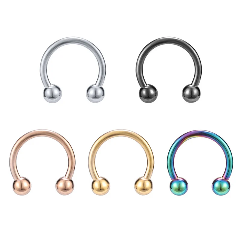 Piercing Jewelry Body Piercing Earrings 316L Stainless Steel Lip Rings Studs 1pc