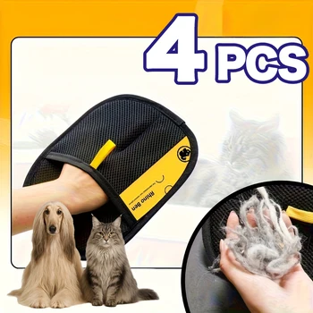 Guanti per depilazione animali domestici Spazzole Spazzole Strumento di rimozione Gatto Toelettatura per cani Pulizia Rimozione Collezione Divano Tappeto Vestiti Casa Casa