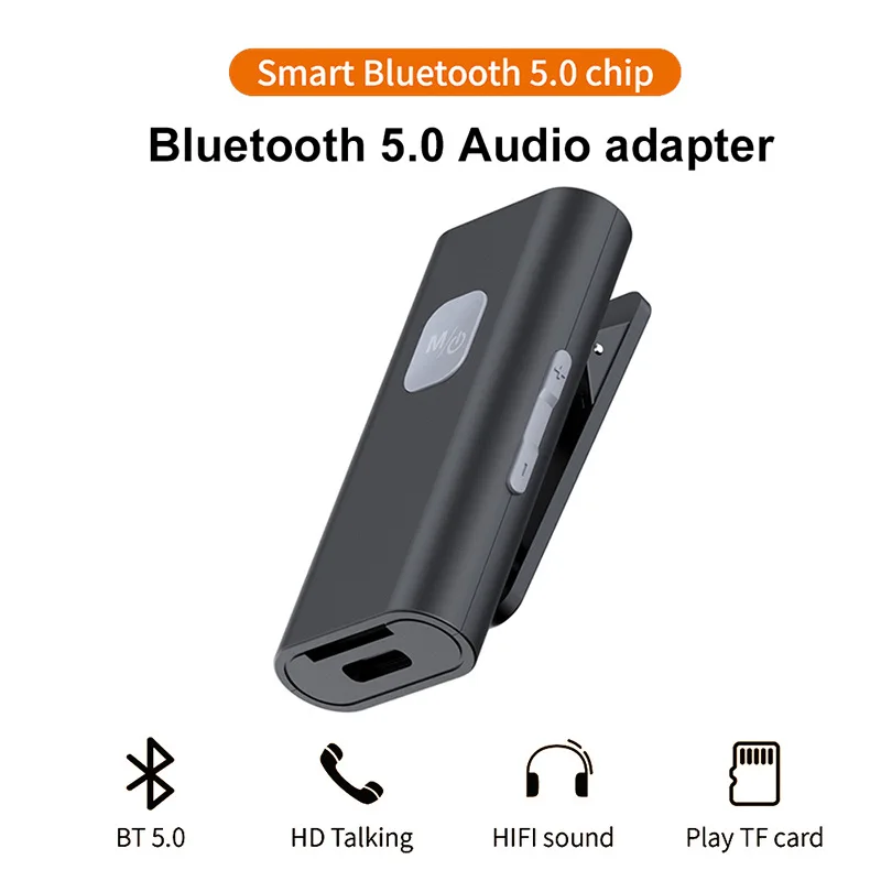

TONLISH SR11 портативный беспроводной аудиоадаптер 5,0 Bluetooth ресивер воротник клипса стиль HD звонок HiFi Качество звука