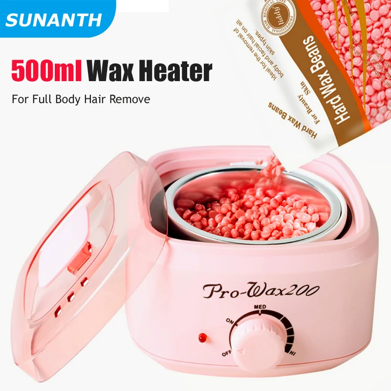 Hair Removal Wax 500ml Big Size Waxing Machine Brazilian Hard Waxing Wax Beans