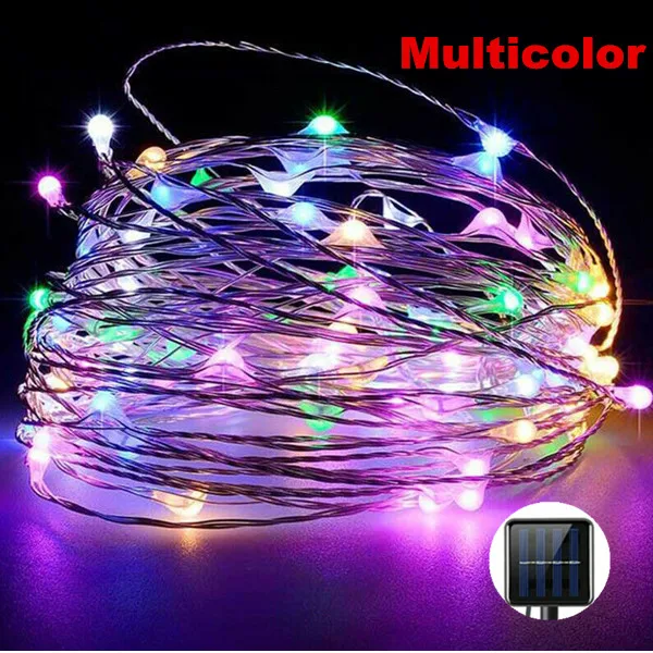 Solar-Powered LED Fairy Light String