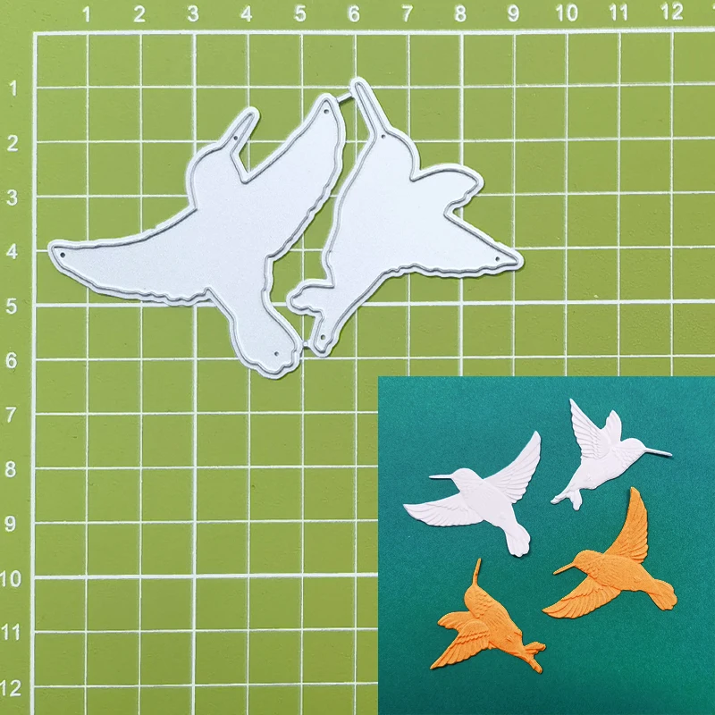 Embossing Folder, Exotic Floral And Bird Background Image 3d Relief Folder And Matching Mold For DIY To Make Greeting Cards Paper Scrapbooks