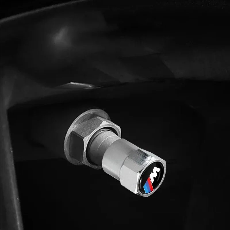 BMW M F11, F07, F01, F02, F30, F34 35 36 GT, E39, E46, E90, E60 용 4개 자동차 휠 타이어 금속 밸브 커버 디펜더 장식