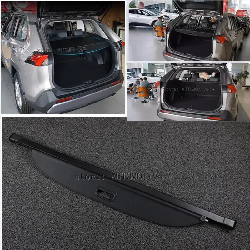 

Car Rear Trunk Security Shield Cargo Cover For Toyota RAV4 2020 2021 2022 2023 2024 High Qualit Trunk Shade Security Cover
