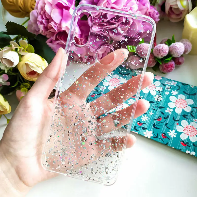 Coque de téléphone à paillettes scintillantes, étui arrière souple et complet pour samsung galaxy A14 A24 A34 A54 S23 ULTRA PLUS + A546B A245f A145F_voghion.com