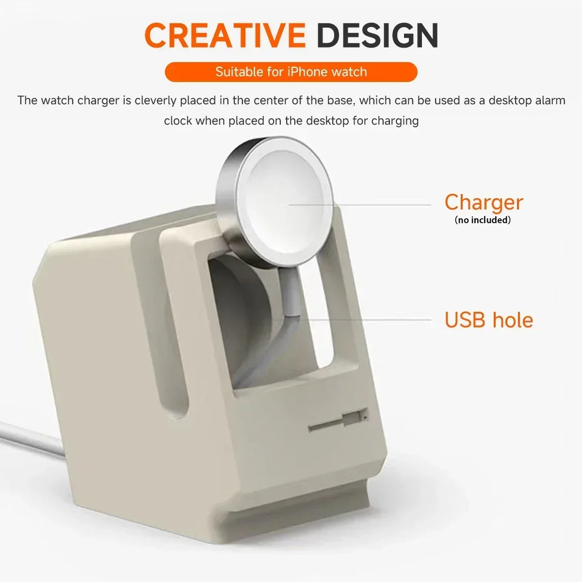 Simple Holder for Apple Watch Series 7 6 SE 5 4 3 2 1 Stand watch Nightstand Repair Keeper PC Home Charging Dock for iwatch