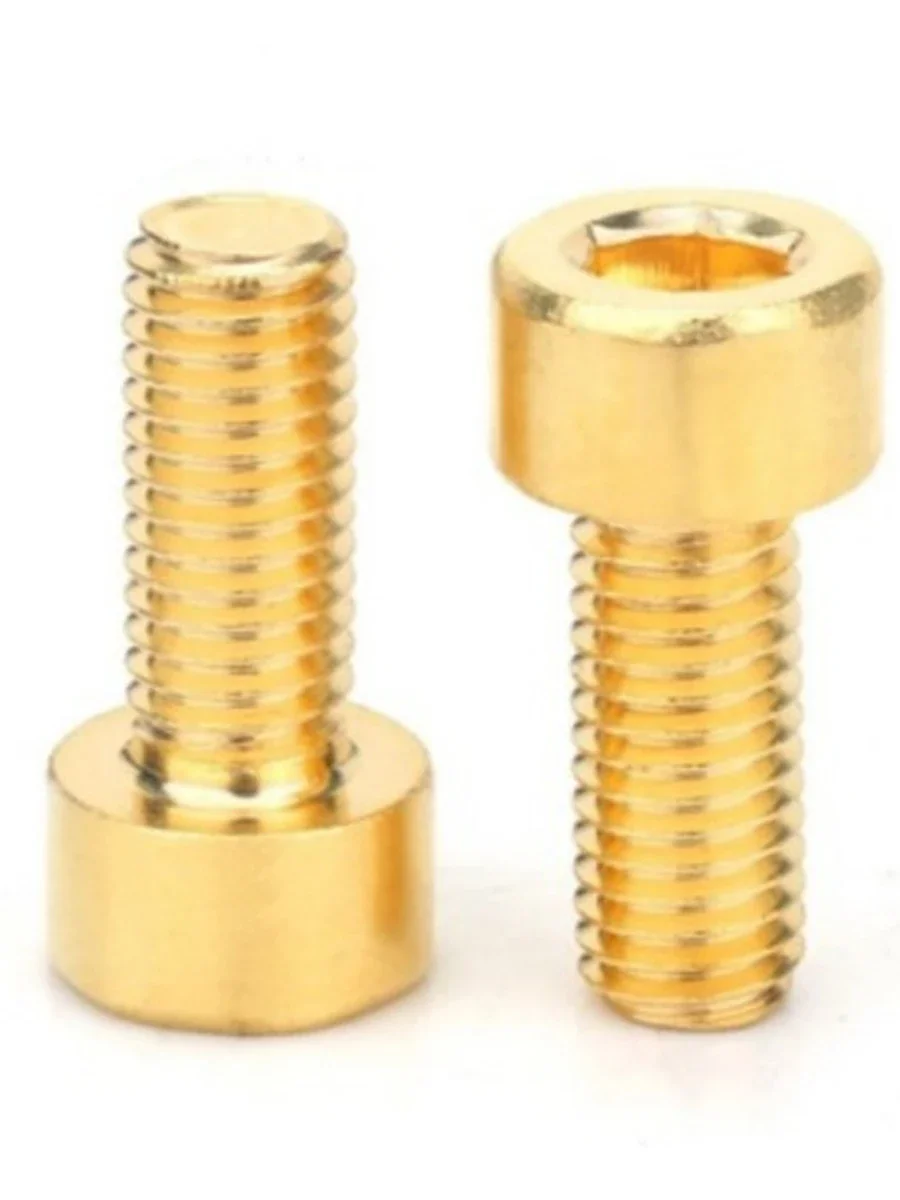 Lot De 50 Vis à Tête Hexagonale En Laiton 1/4-20 X 4 Pouces - Fastenere - Neuf