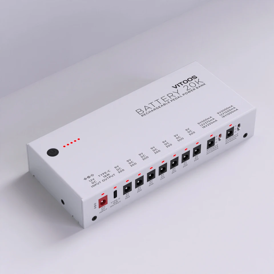 究極のパワーサプライ　VITOOS BATTERY 20K VITOOS BATTERY 20K Lithium battery effect pedal power supply
