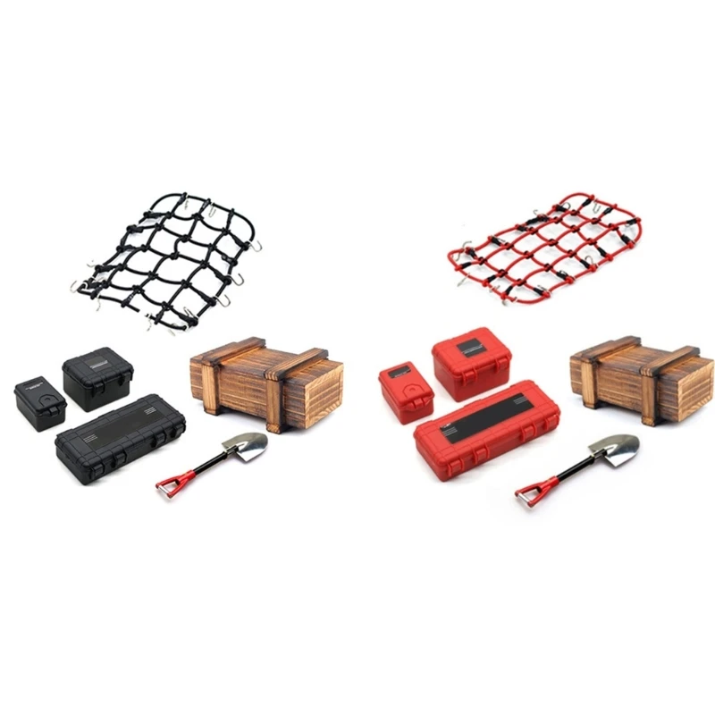 

1/10 Scale Luggage Roof Rack Storage Net for TRX-4 Car 1560