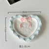 Cute Ceramic Dinner Plate Love Bow Jewelry Display Tray Wavy Edge Breakfast Plate Home Decor Photography Props 6