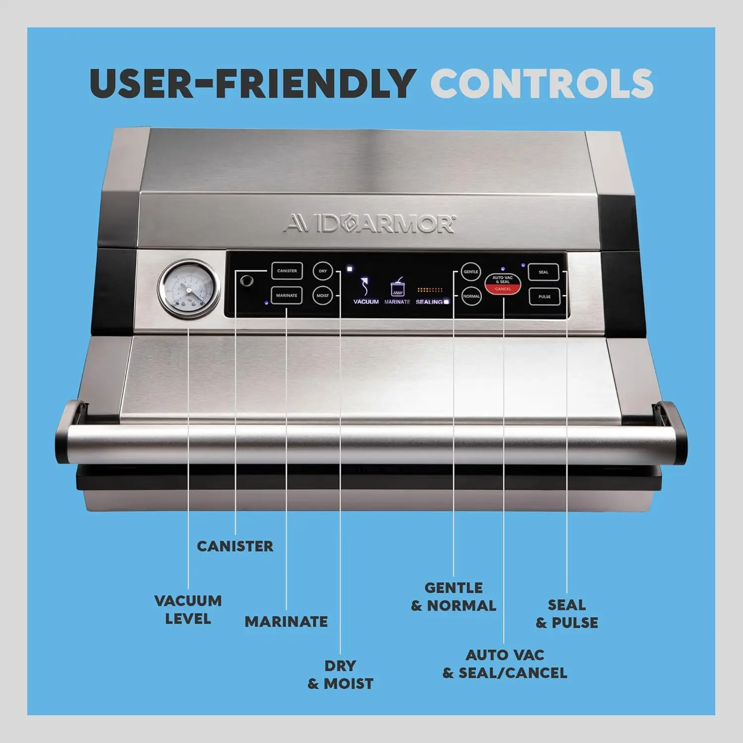 Avid Armor Vacuum Sealer Machine A420, Vacuum Food Sealer for