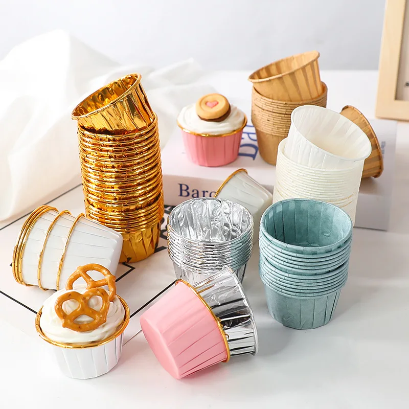 Mini Cupcake Vormpjes Papier - 3,8 cm (50 stuks)