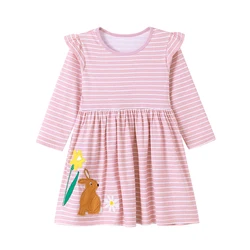 Autumn 2024 Cotton Cartoon Ballet Dancer Dress - 7Y (S3093 photo)