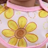2Pcs Diapers + Bibs Doll Clothes Accessories For 43Cm Baby New Born And 18Inch American Doll Generation Girl's Holiday Gifts 5