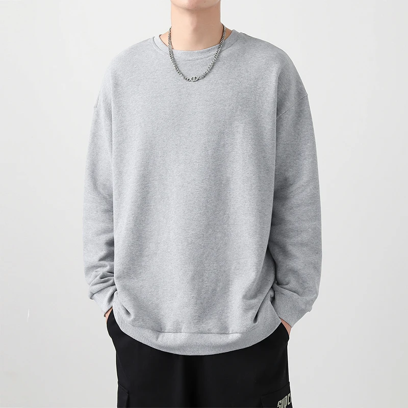 Autumn Men's/Women's Sweater Coats Casual Cotton Sweatshirts Male Round Neck Fashion Solid Color Mens Clothing Outerwear