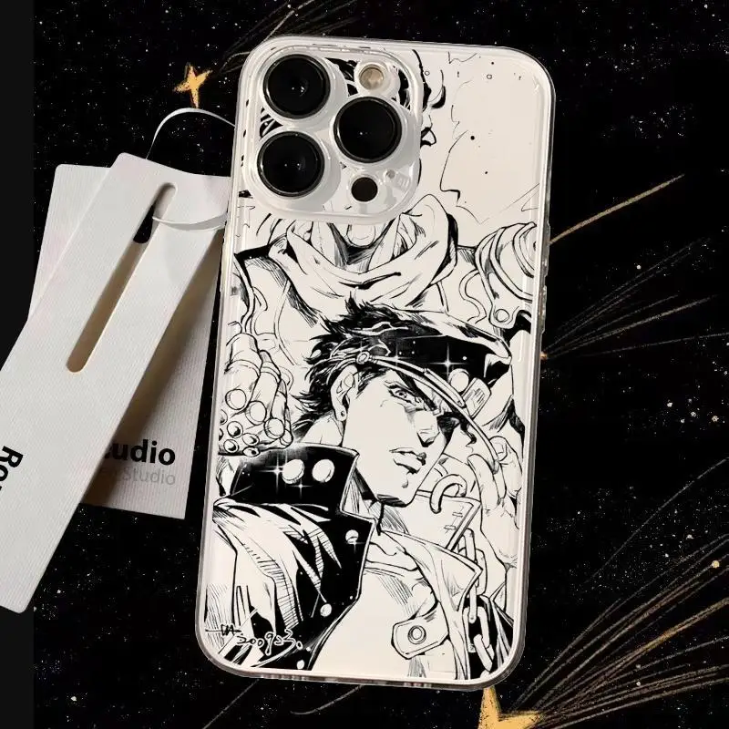 Jojo Hot Anime Pattern Transparent Phone Case