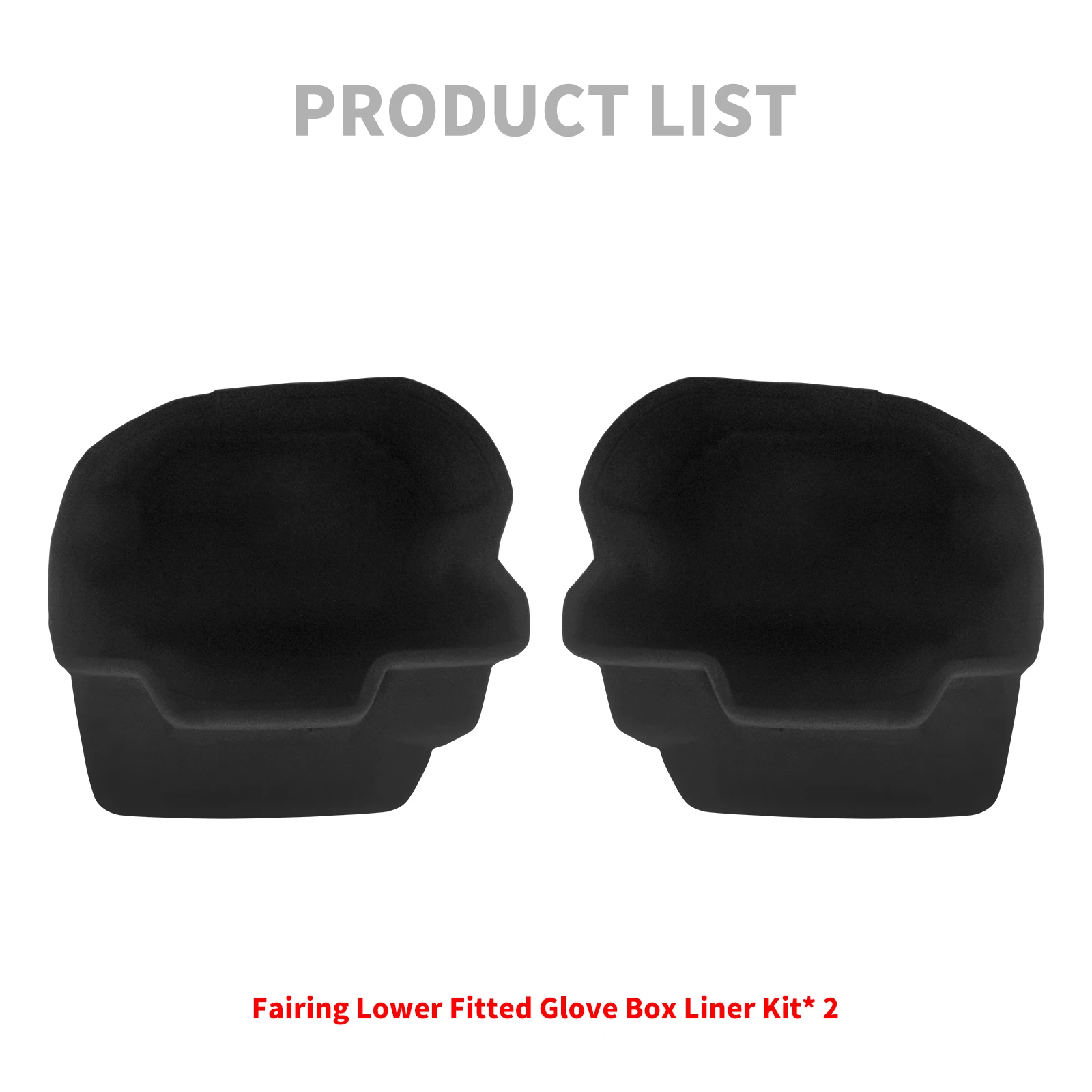 Motorcycle Fairing Lower Fitted Glove Box Liners For Harley For Touring Road King Electra Street Glide