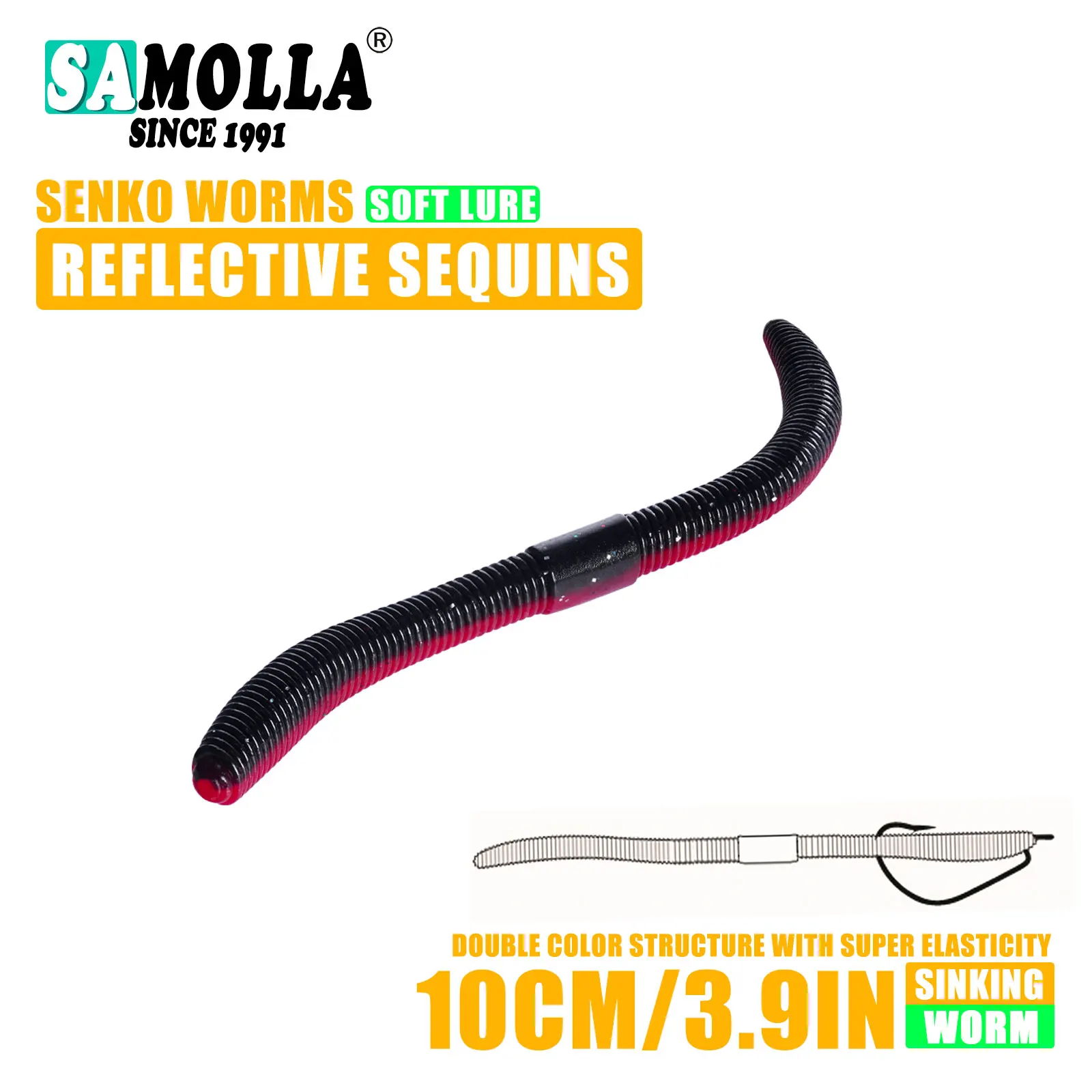  slider image of 10cm/14cm 10/15pcs/bag Soft Bait