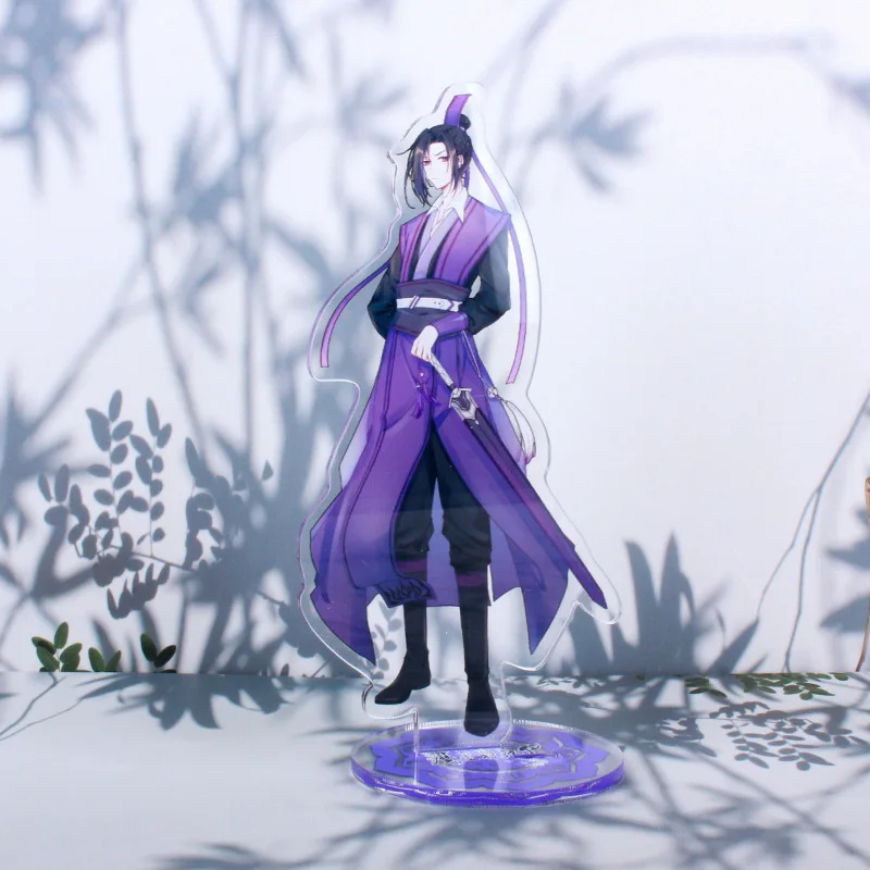 Suporte de acrílico para personagens untamed, placa de modelo mo dao zu shi  bl, série de anime wei wuxian lan wangji, decoração de mesa, brinquedos,  presente