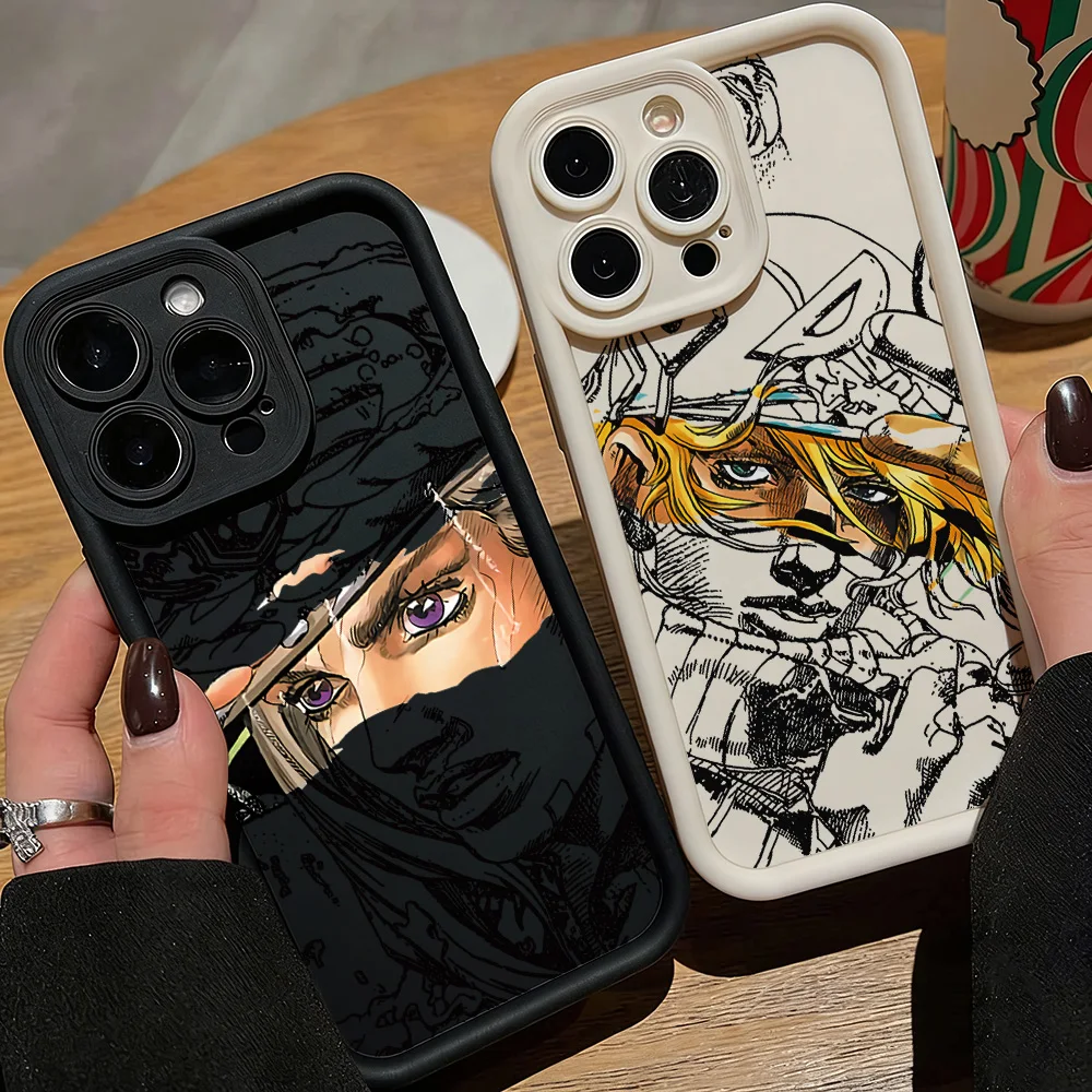 Anime JoJo Steel Ball Run Soft Phone Case - Stylish Protective Back Cover