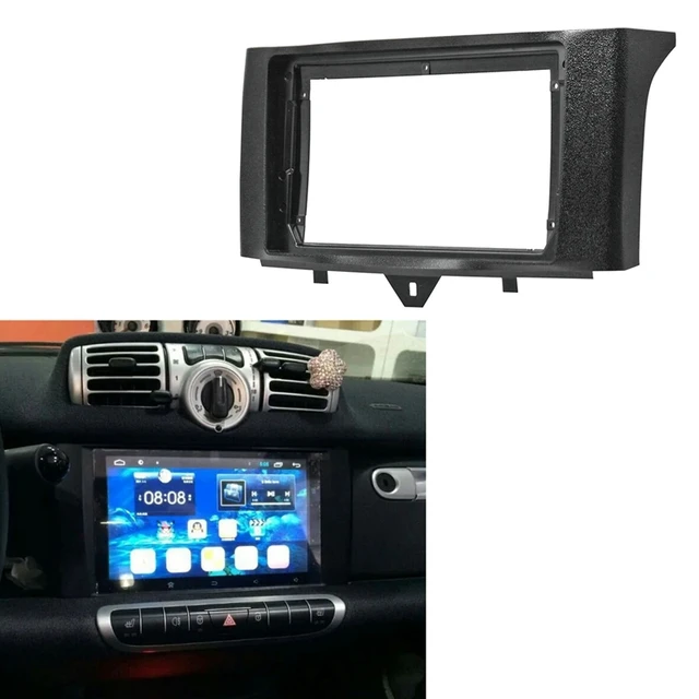Kit Instalación Radio 2 DIN Para Smart Fortwo 451 (2007-2010) - Negro