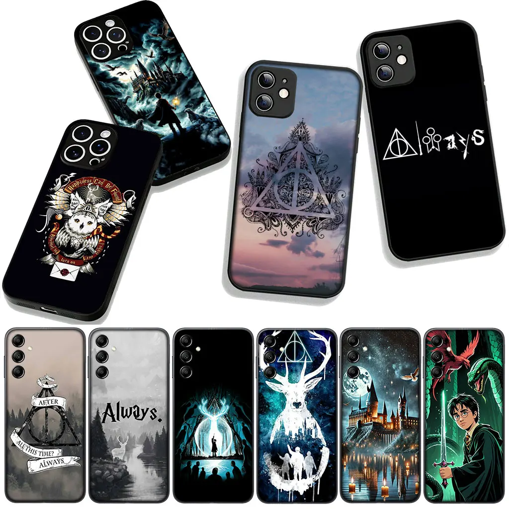 Whimsical Owl & Wand Poster Art Phone Case Cover