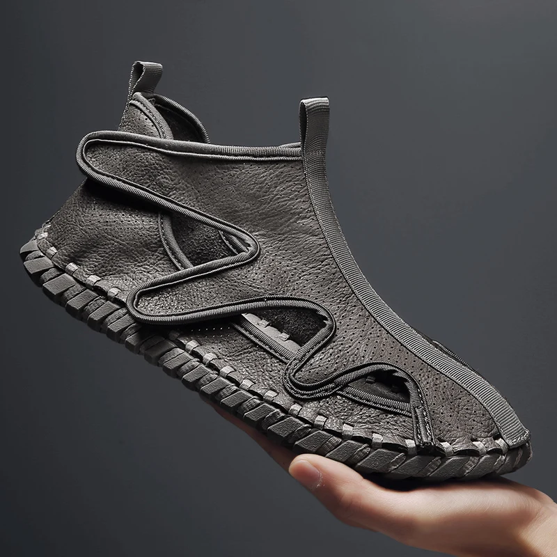 

Summer Men's Sandals High Quality Outdoor Non-Slip Casual Shoes Designer Beach Sandals Comfort Holiday Soft Walking Men Sneakers