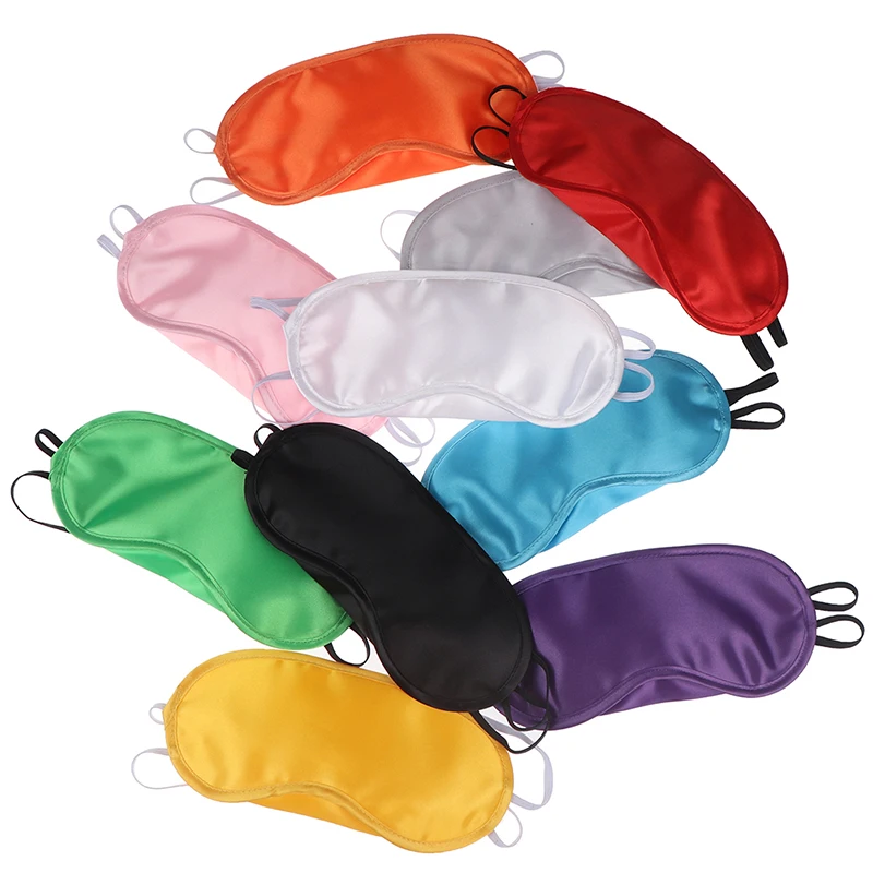 

Silk Eye Mask Eyeshade Cover Shade Soft Blindfold Travel Eyepatch Natural Sleeping Eye Patch Sleep Mask Women Men 1pcs