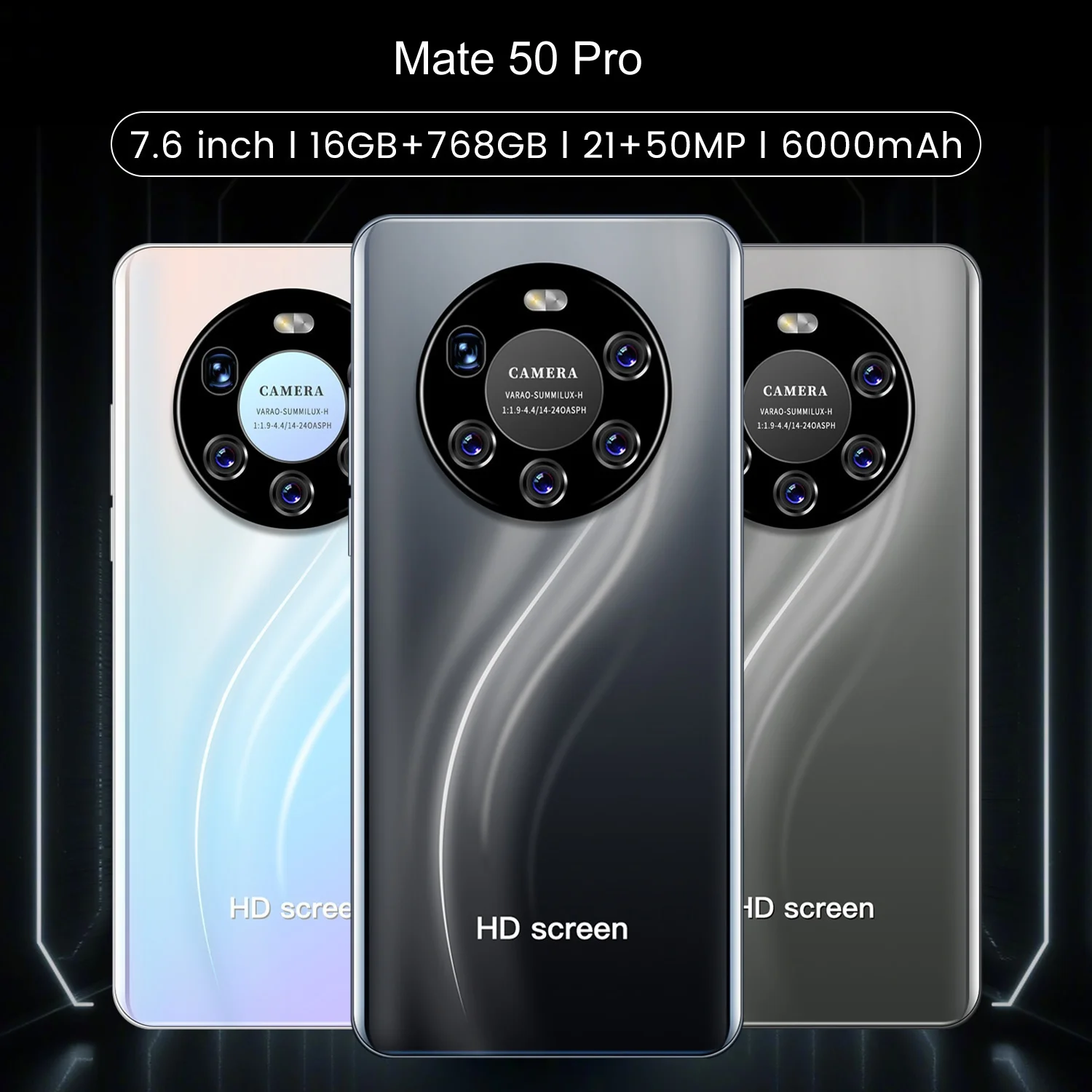 Смартфон Mate 50 Pro глобальная Версия 16 Гб Ram 768 ГБ Rom две SIM-карты разблокированный