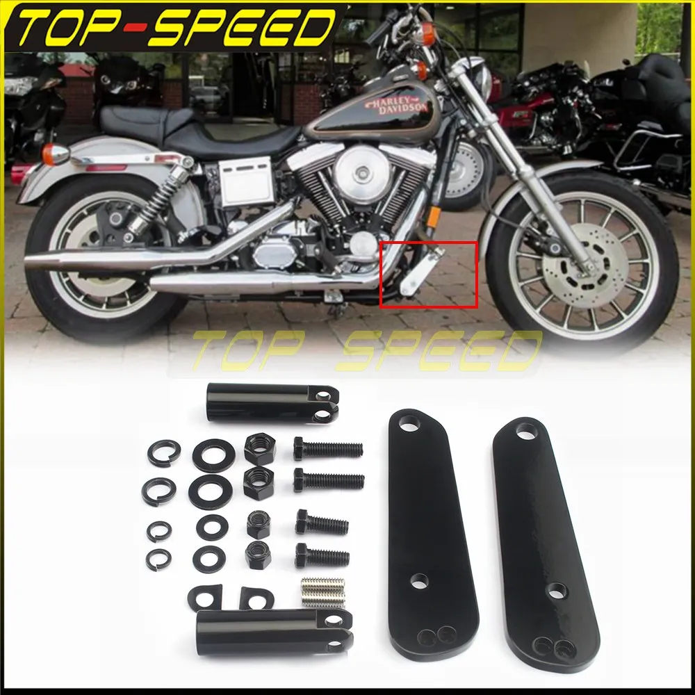 

Регулируемая подножка для мотоцикла, комплект подножек для Harley Dyna Fat Bob FXDF FXD Low Rider FXDL Super Glide Custom