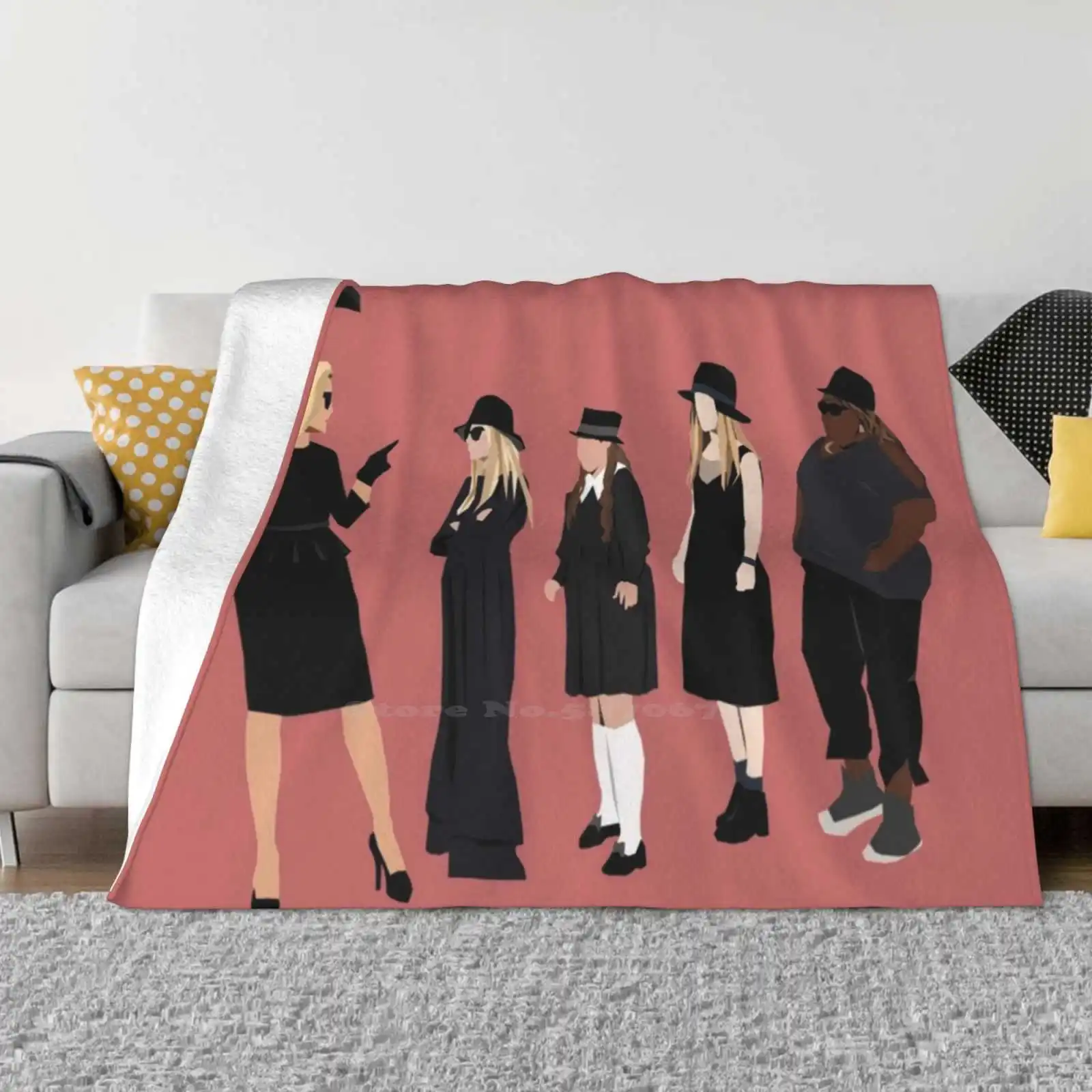 The Witches Soft Warm Throw Coperta Ahs Coven Coven Fiona Goode Zoe Benson Madison Trasley Queenie Nan