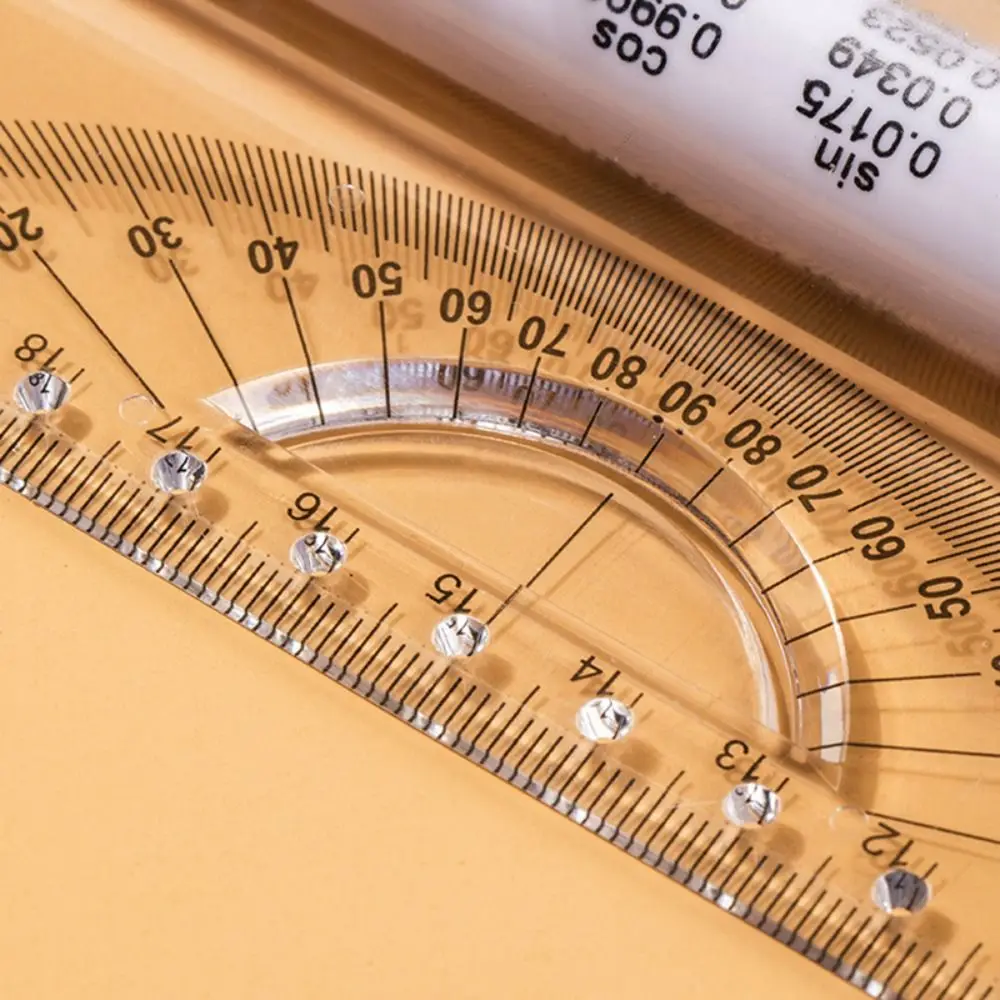 15/30 cm Ruler Parallel Roller Ruler Math Drawing Multi Function Professional Drawing Measuring Angle Balance stainless steel ruler triangle ruler ruler set drawing ruler straight ruler folding ruler metal ruler plastic ruler quilting ruler rotatable ruler