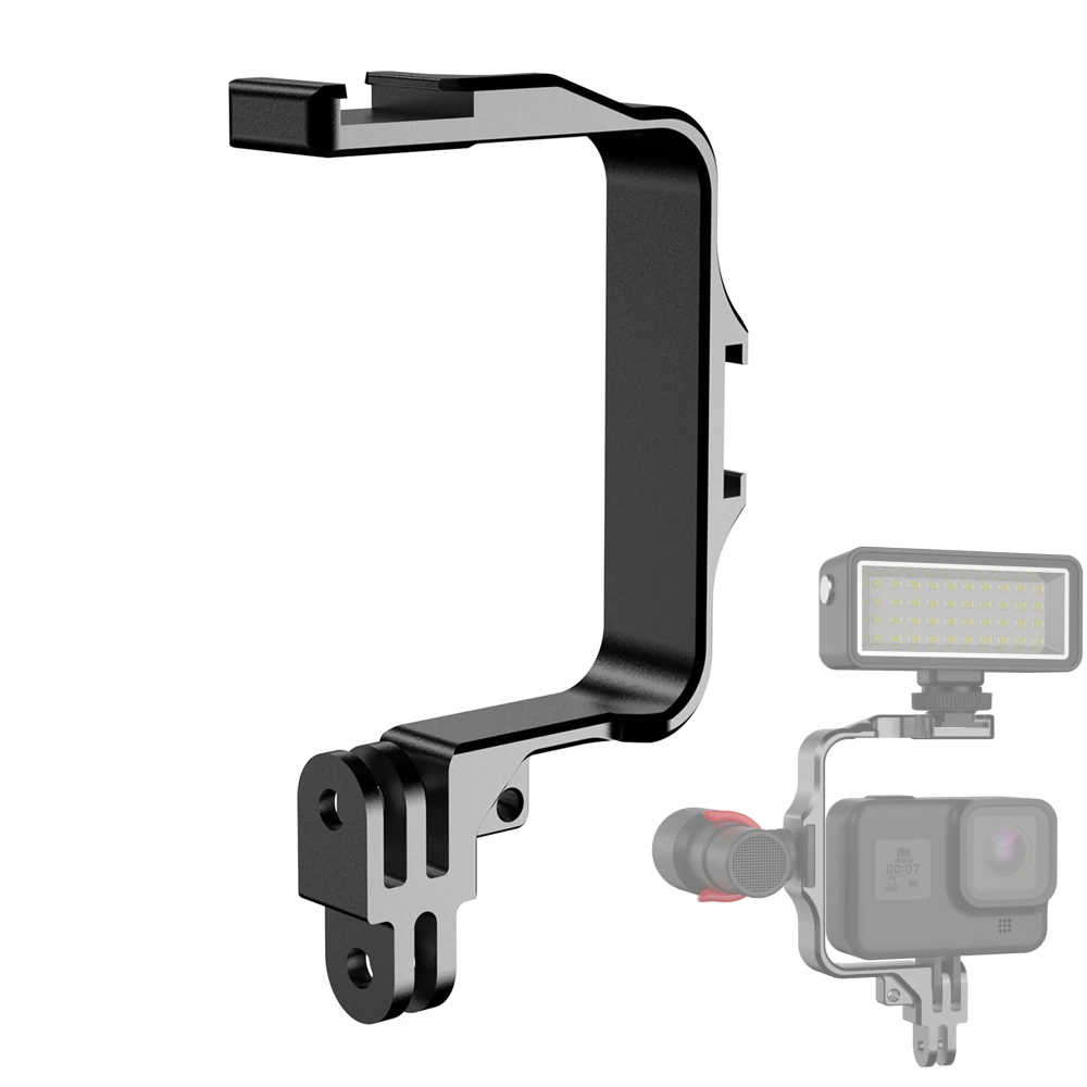 Telaio In Metallo Con Supporto Per Scarpe Fredde Per Dji Action 3 Gopro Hero 11 10 9 8 7 Accessori Per Fotocamere Supporti Per Illuminazione Mic Stick