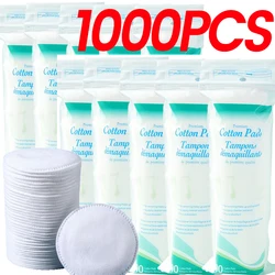 Dual - Sided Breathable Cotton Makeup Remover Pads for Facial Cleansing & Nail Polish Removal (B Style - 1000PCS)