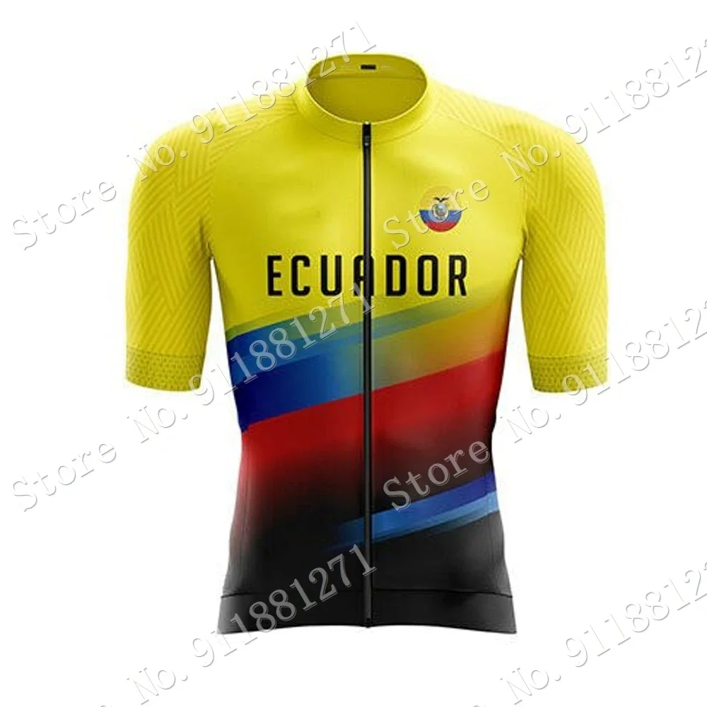 Cycling Jersey Ecuador Set Men Cycling Clothing Summer Road Bike Shirts Suit Bicycle Shorts MTB Maillot Culote Ropa