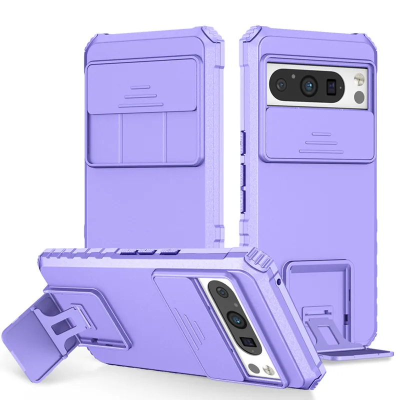 

Stereo Mount Phone Case For Google Pixel 8 Pro Push Window Lens Protection Airbag Shockproof Cover