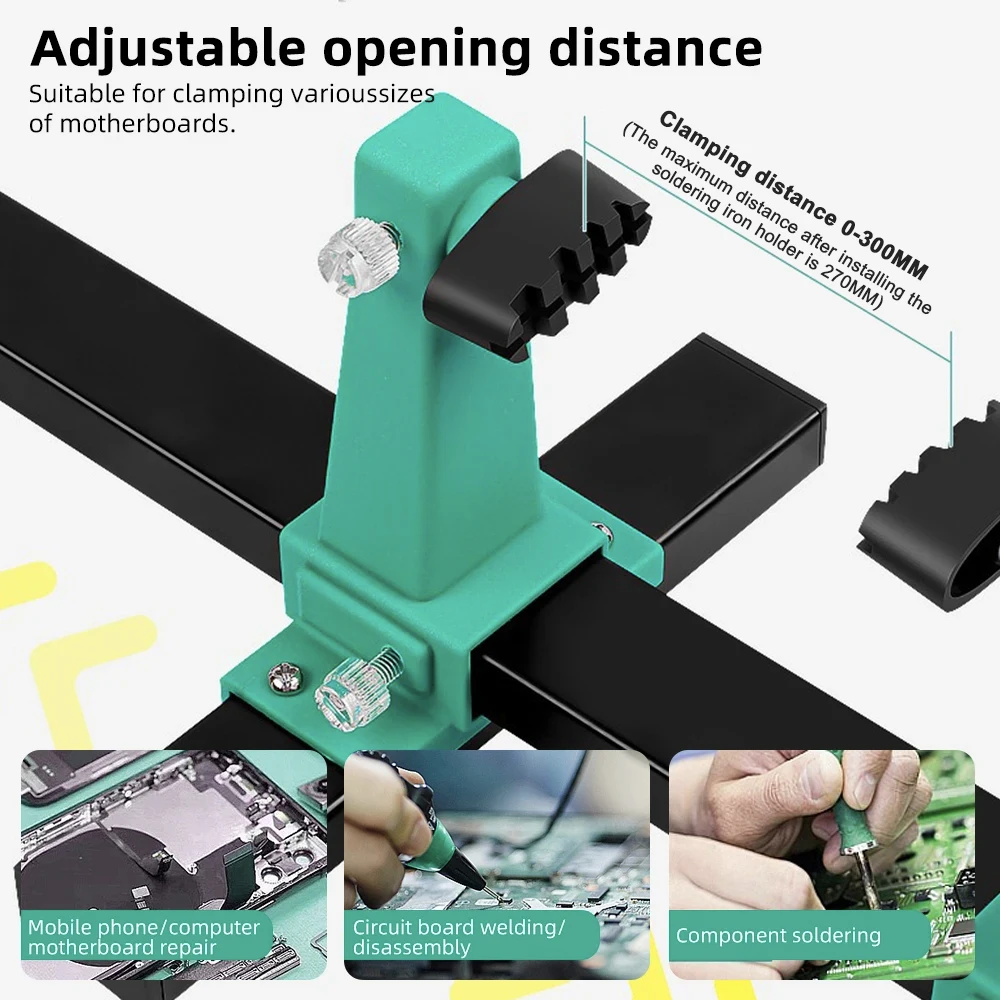 Circuit Board Welding Repairing Disassembly Fixture Adjustable MotherBoard Holder 360&deg; Rotation MainBoard Clamp Soldering Iron