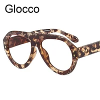 Oversized Pilot Myopia Glasses Vintage Brand Designer Transparent Women's Eyeglasses Large Blue Light Glasses Minus Vision -1.5 2