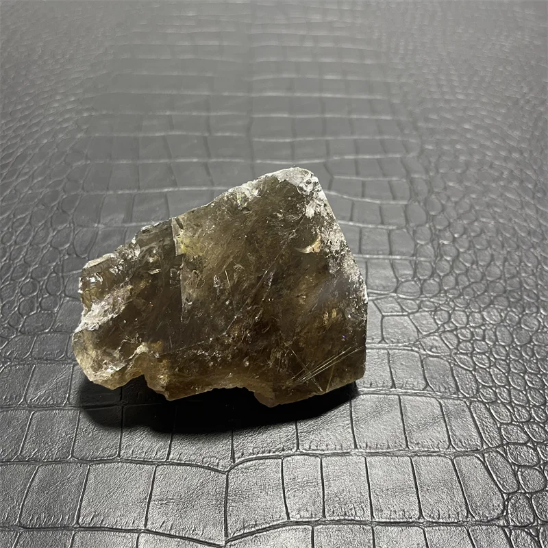 350g Natural Stone Golden Quartz Rutilated Free Form Smoky Quartz Crystal Rock Decoration Rough Polished Healing 2